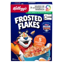 Kellogg’s Frosted Flakes Céréales 355 g, 1,12 $/100g