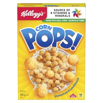 Kelloggs Corn Pops Cereal 300 g, $1.66/100g