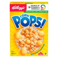 Kelloggs Corn Pops Cereal 300 g, $1.66/100g