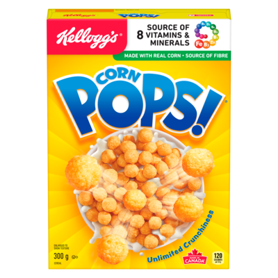 Kelloggs Corn Pops Cereal 300 g, $1.93/100g