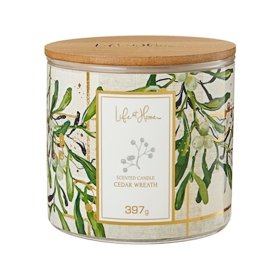 Life at Home Cedar Wreath Scented Candle 1 ea, $16.00/1ea