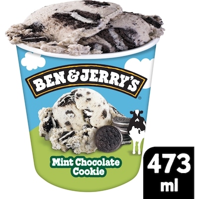 Ben & Jerry’s Crème glacée Menthe et biscuit au chocolat 473 ml, 1,48 $/100ml