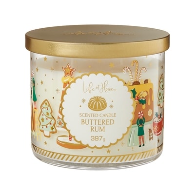 Life at Home Buttered Rum Scented Candle 1 ea, $16.00/1ea