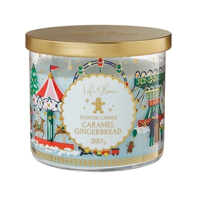 Life at Home Caramel Gingerbread Scented Candle 1 ea, $16.00/1ea