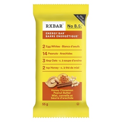 RXBar Energy Bar Honey Cinnamon Peanut Butter 55 g, $5.00/100g