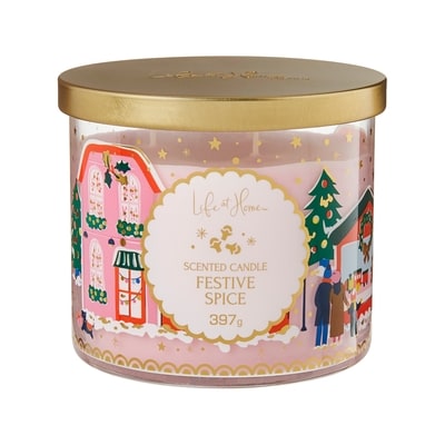 Life at Home Festive Spice Scented Candle 1 ea, $16.00/1ea