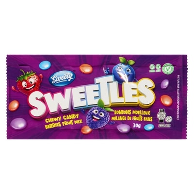 Sweety Sweetles bonbons moelleux mélange de fruits baies 30 g, 3,30 $/100g