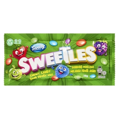 Sweety Sweetles bonbons moelleux mélange fruité aigre 30 g, 2,50 $/100g