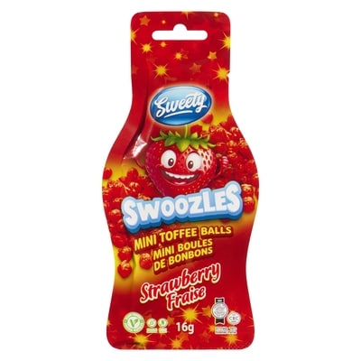 Sweety Swoozles Mini Toffee Balls Strawberry 16 g, $3.06/100g