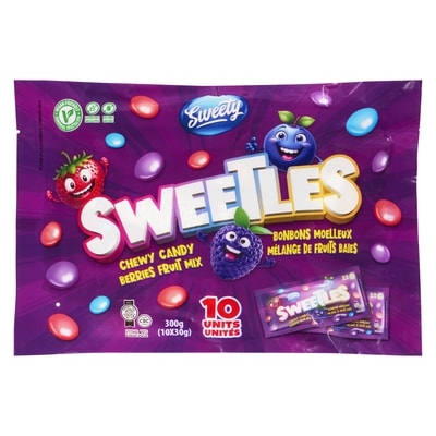 Sweety Sweetles Chewy Candy Berries Fruit Mix 300 g, $2.50/100g