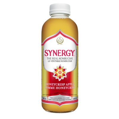 GT’s SYNERGY LE VÉRITABLE KOMBUCHA Pomme Honeycrisp 480 ml, 1,04 $/100ml