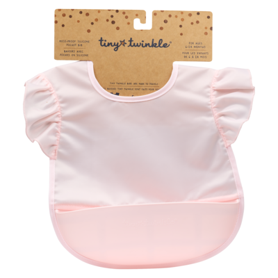 Tiny Twinkle Silicone Pocket Bib, Pink 1 ea, $18.99/1ea