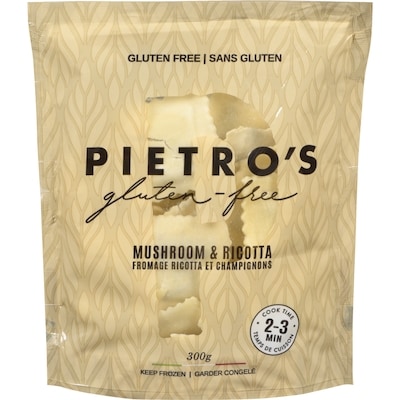 PIETRO'S Gluten-Free Pasta Mushroom & Ricotta 300 g, $3.50/100g