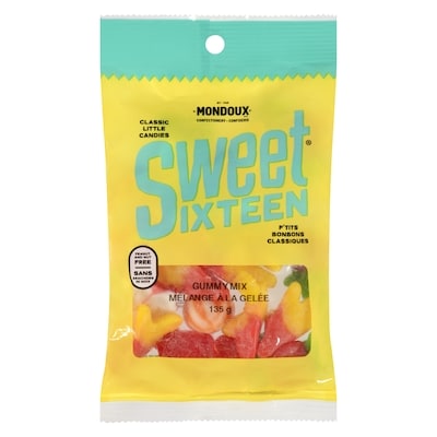 Mondoux Sweet sixteen p'tits bonbons classiques mélange à la gelée 135 g, 3,33 $/100g