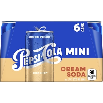 Pepsi Cream Soda 6x222.0 ml, $0.36/100ml