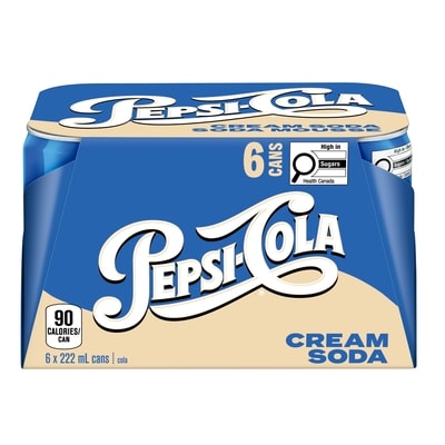 Pepsi Cream Soda 6x222.0 ml, $0.30/100ml