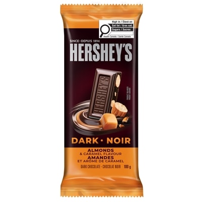 Hershey’s Hershey’S Noir Amandes Et Caramel 100 g, 3,99 $/100g
