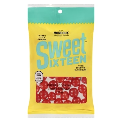 Mondoux Sweet sixteen p'tits bonbons classiques cerise cocktail 135 g, 2,96 $/100g