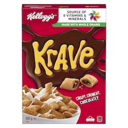 Kelloggs Krave Cereal 300 g, $1.17/100g