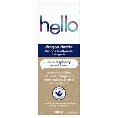 Hello Dragon Dazzle Kids Toothpaste with Fluoride 88 ml, $9.08/100ml