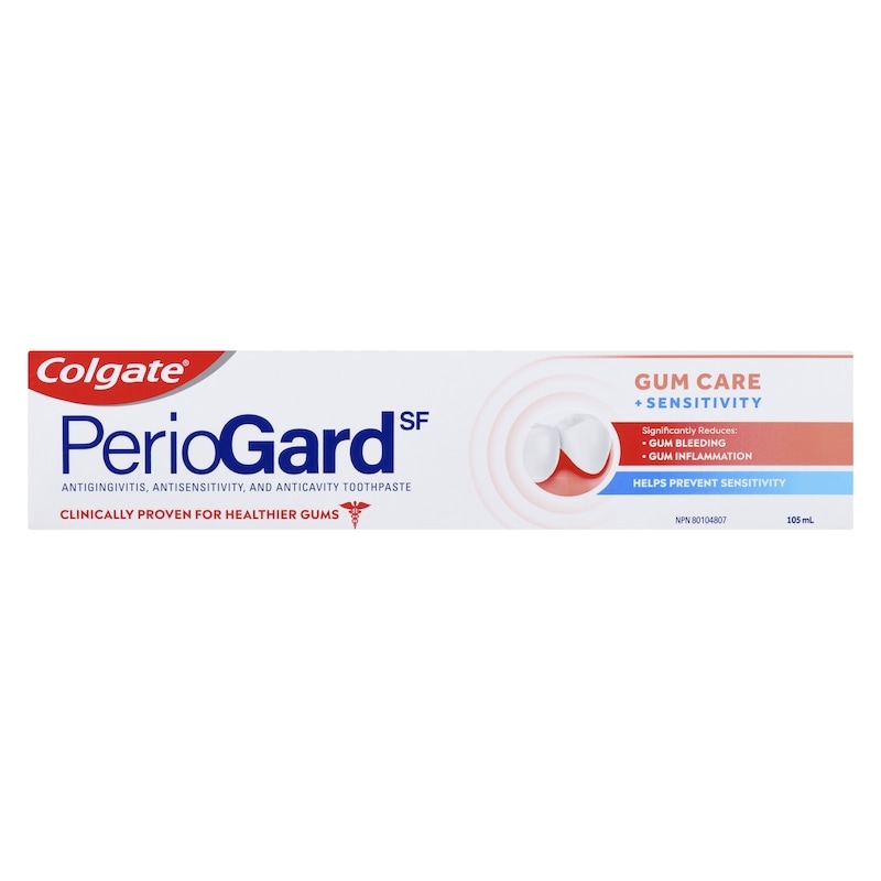 Periogard Sf Antigingivitis, Antisensitivity, And Anticavity Toothpaste Gum Care + Sensitivity