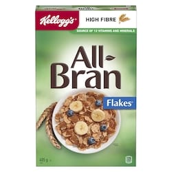 Kelloggs All Bran All-Bran Cereal Flakes 405 g, $0.99/100g
