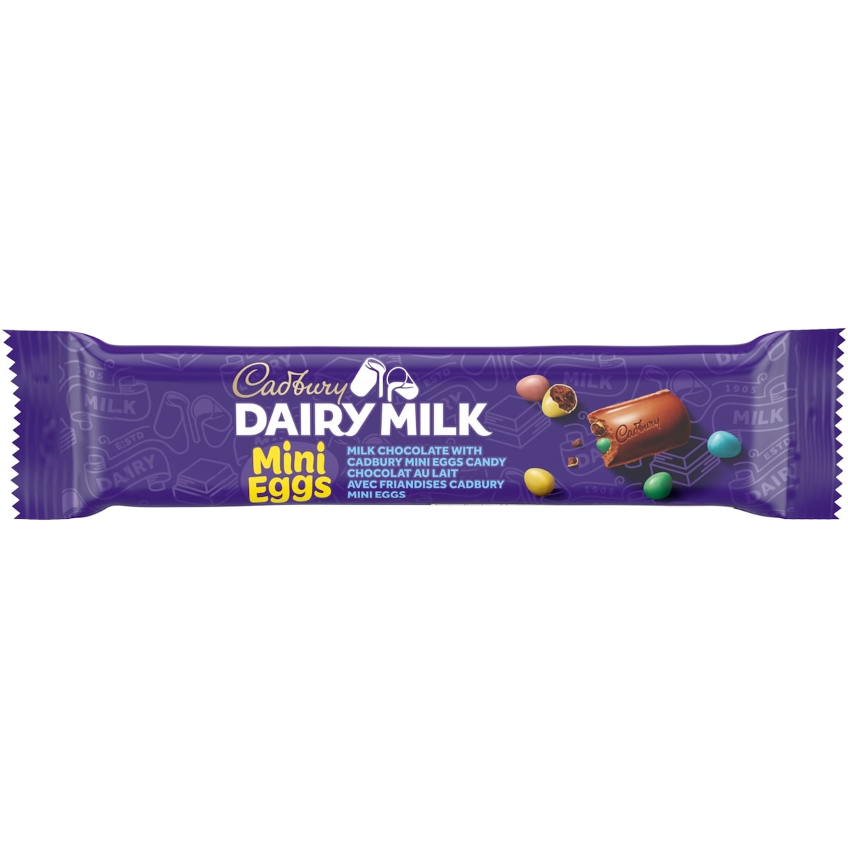 Cadbury DAIRY MILK Chocolate Bar with Mini Eggs, Case 24x38.0 g, $3.95/100g