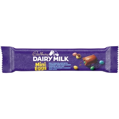 Cadbury DAIRY MILK Chocolate Bar with Mini Eggs, Case 24x38.0 g, $3.07/100g