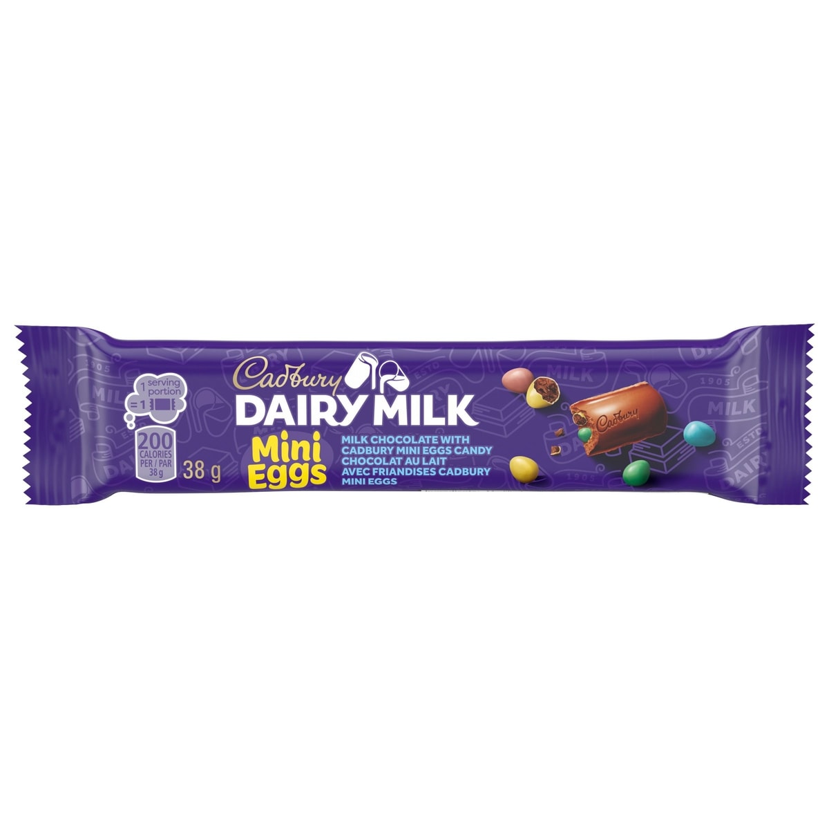 Cadbury DAIRY MILK Chocolate Bar with MINI EGGS 38 g, $5.24/100g
