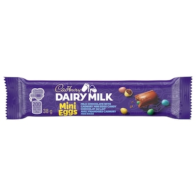 Cadbury DAIRY MILK, tablettes de chocolat Mini Eggs 38 g, 5,24 $/100g