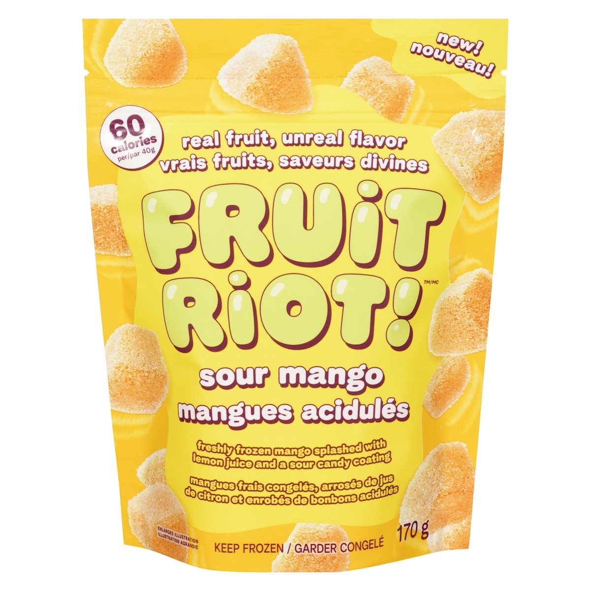 FRUIT RIOT! Mangue acidulés 170 g, 4,71 $/100g