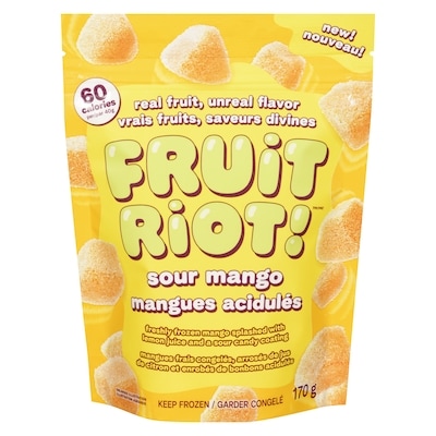 FRUIT RIOT! Mangue acidulés 170 g, 4,71 $/100g