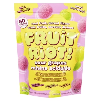FRUIT RIOT! Raisins acidulés (mélange) 170 g, 4,71 $/100g