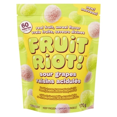 FRUIT RIOT! Raisins acidulés 170 g, 4,71 $/100g