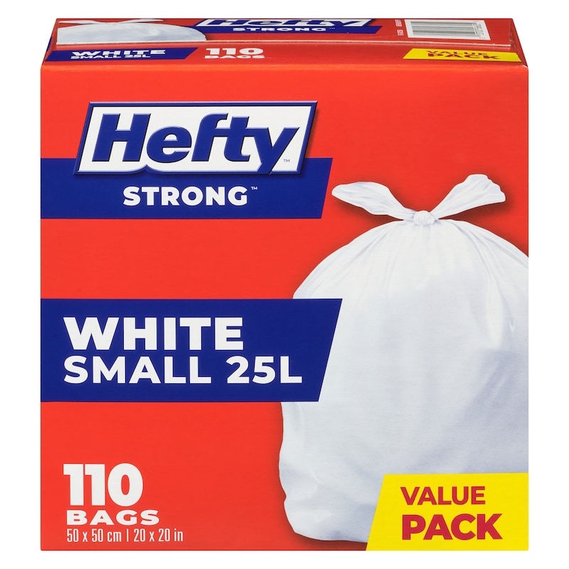 Hefty Bags White Small 25 L Value Pack - 110 ea | No Frills Online