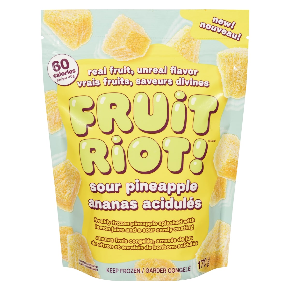 FRUIT RIOT! Ananas acidulés 170 g, 4,71 $/100g