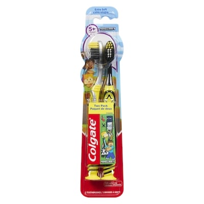 Colgate Minecraft Toothbrushes Extra Soft 5+ Years 2 ea, $4.00/1ea