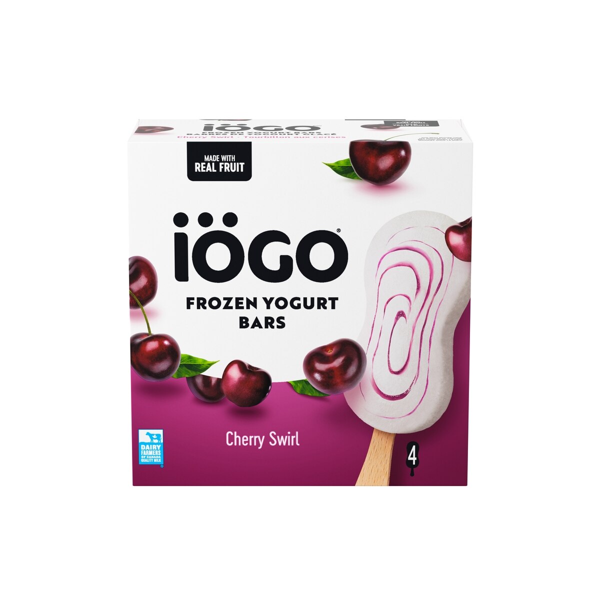 IÖGO Barres de yog. gl., tourb. cerises, vr. fruits 320 ml, 2,03 $/100ml