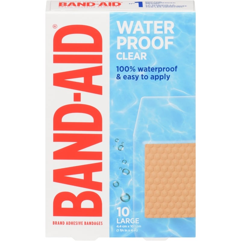 Waterproof Clear Large Adhesive Bandages, all one size