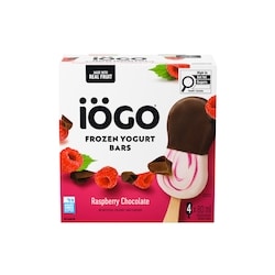 IÖGO Barres de yogourt glacé Framboise et chocolat 320 ml, 2,03 $/100ml