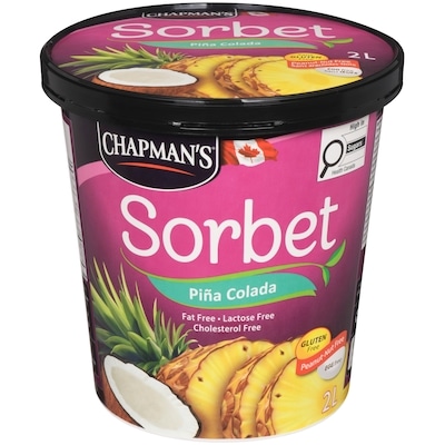 Chapmans Piña Colada Sorbet 2 l, $0.40/100ml