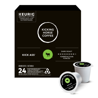 Kicking Horse Kick Ass, Dark Roast, K-Cup Coffee Pods, 24 Count 24 ea, $1.54/1ea