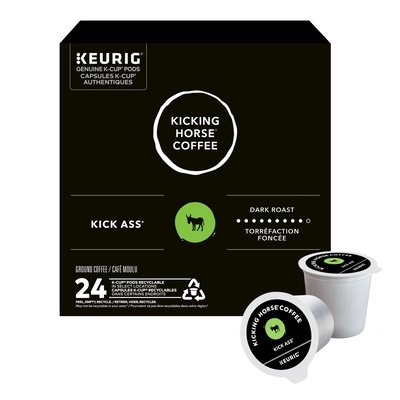 Kicking Horse Capsules K-Cup de café Kick Ass, torréfaction foncée, 24 unités 24 ea, 1,33 $/1ch