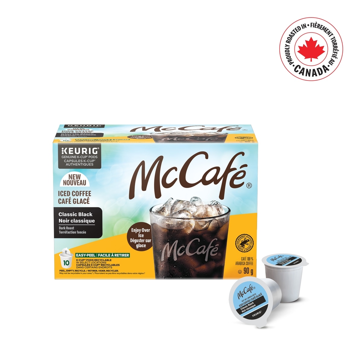 McCafé K-Cup Café glacé de torréfaction foncée, noir classique 10 ea, 1,70 $/1ch