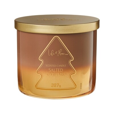Life at Home Salted Caramel Scented Candle 1 ea, $16.00/1ea