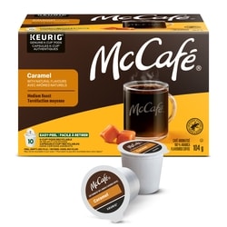 McCafe Premium Caramel Flavoured, Medium Roast, K-Cup Coffee Pods, 10 Count 10 ea, $1.70/1ea