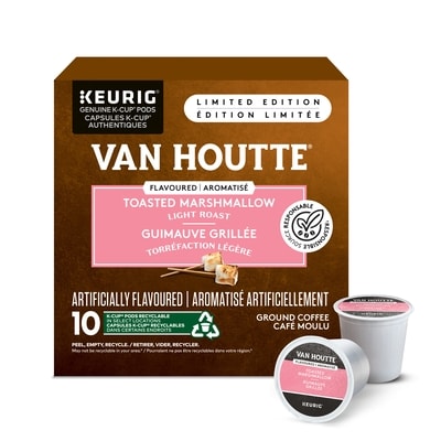 Van Houtte Toasted Marshmallow, Light Roast, K-Cup Coffee Pods 10 ea, $1.55/1ea