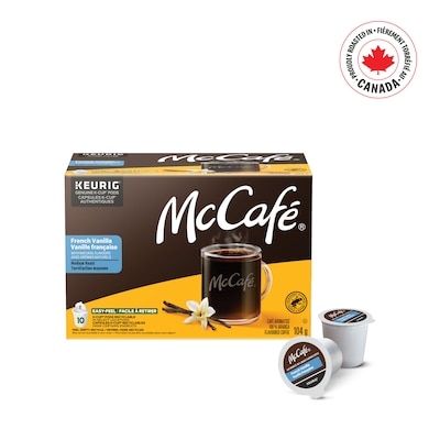 McCafe 100% Arabica Flavoured Coffee French Vanilla Medium Roast 10 ea, $1.70/1ea