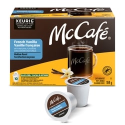 McCafé Capsules K-Cup de café de la vanille française McCafé, torréfaction mi-foncée, 10 unités 10 ea, 1,75 $/1ch