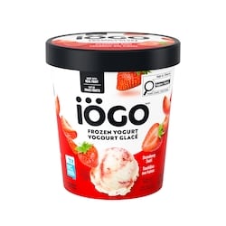 IÖGO Yog. glacé Tourbillon fraises, vrais fruits 946 ml, 0,69 $/100ml